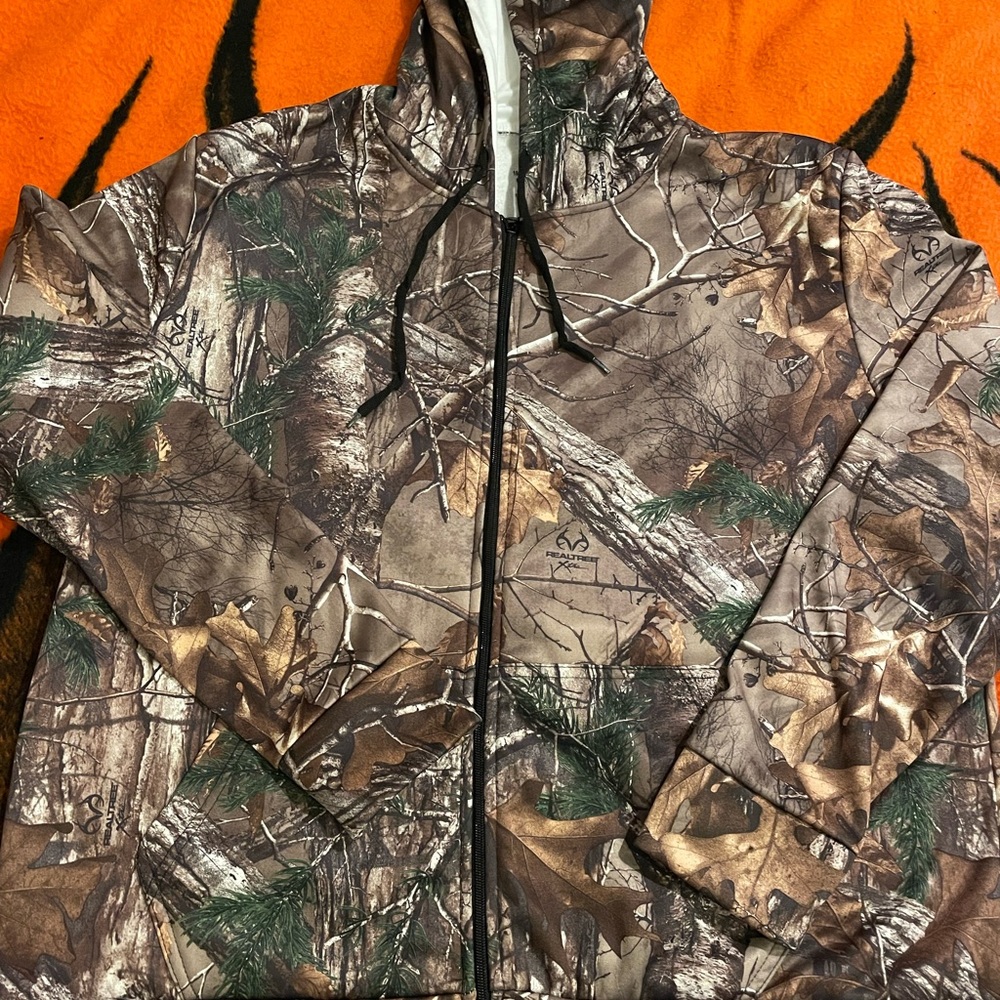 Mens Realtree Camo Zip Up Size XL